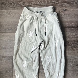 playboy x missguided grey sweatpants